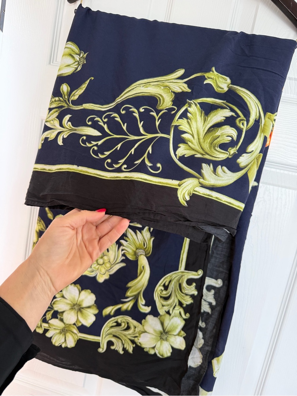 Agua Bendita for Target Navy Floral Maxi Cover-Up Sarong - Picture 3 of 4